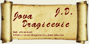 Jova Dragičević vizit kartica